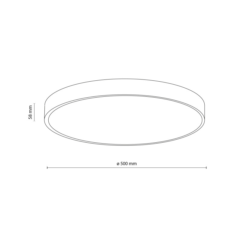 Velis Chrome Plafon Led 40W Ip54 Tk Lighting