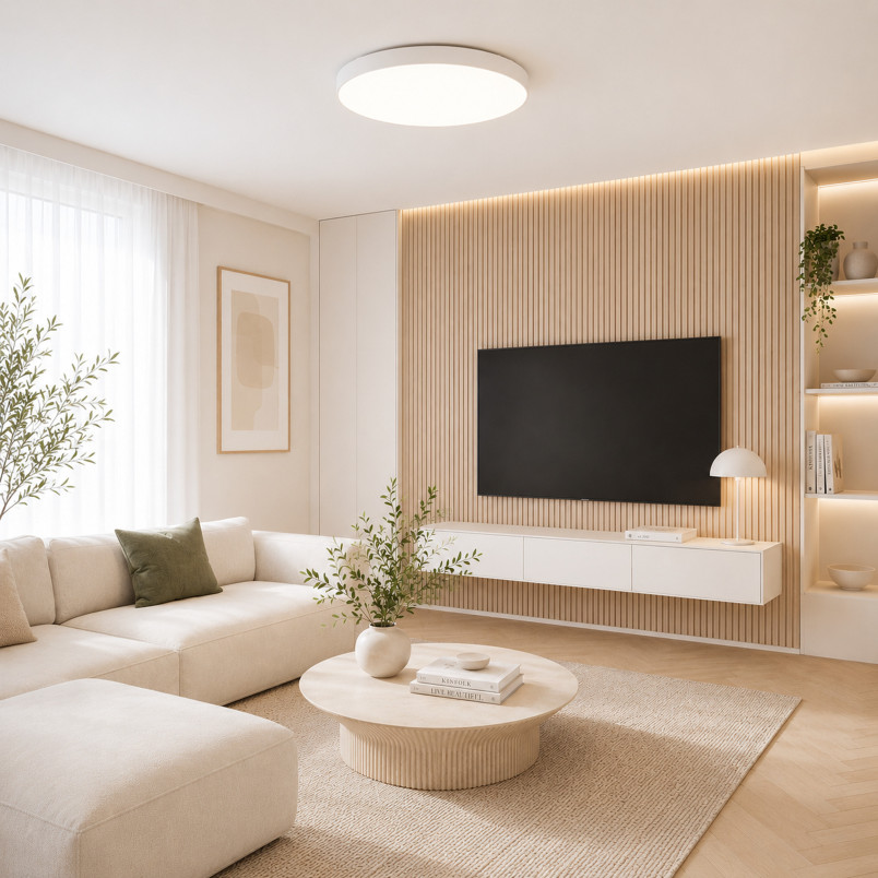 Velis White Plafon Led 40W Ip54 Tk Lighting