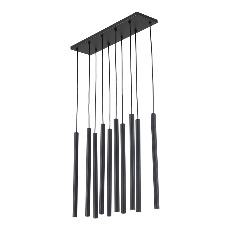 Ferro Black Lampa Wisząca 10Xg9 Listwa Tk Lighting