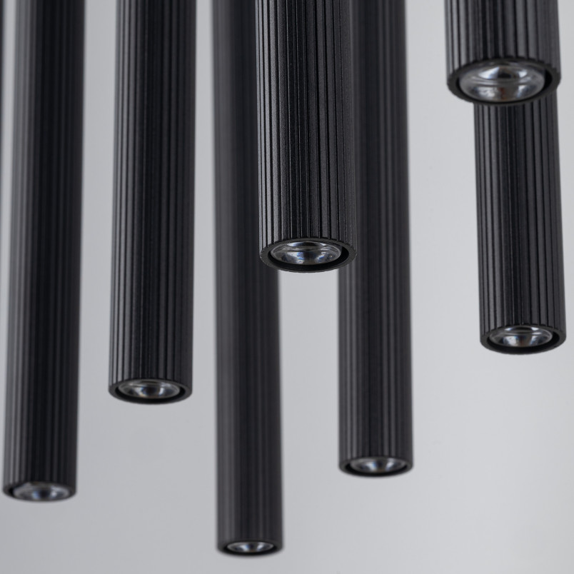 Ferro Black Lampa Wisząca 10Xg9 Listwa Tk Lighting