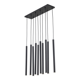 Ferro Black Lampa Wisząca 10Xg9 Listwa Tk Lighting