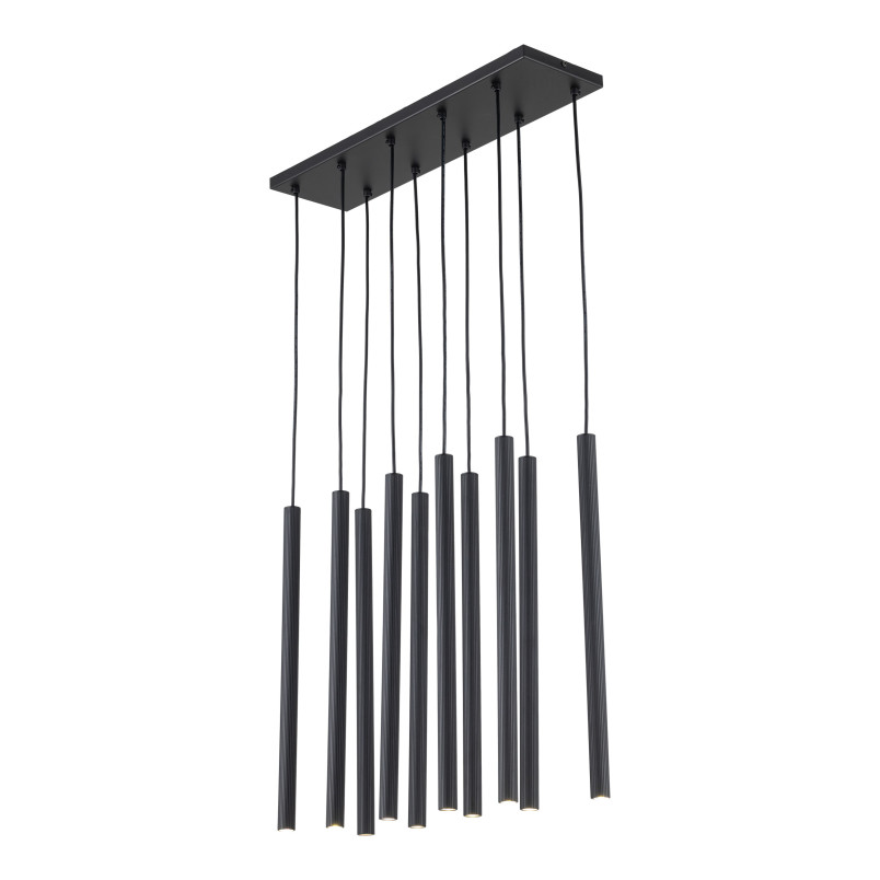 Ferro Black Lampa Wisząca 10Xg9 Listwa Tk Lighting