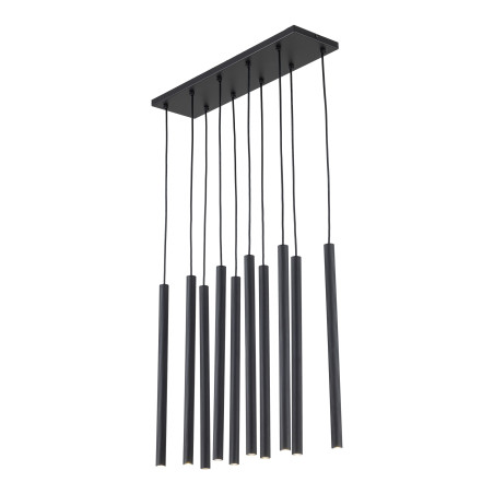 Ferro Black Lampa Wisząca 10Xg9 Listwa Tk Lighting