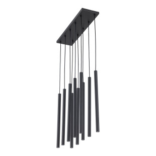 Ferro Black Lampa Wisząca 10Xg9 Listwa Tk Lighting