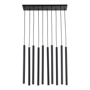 Ferro Black Lampa Wisząca 10Xg9 Listwa Tk Lighting