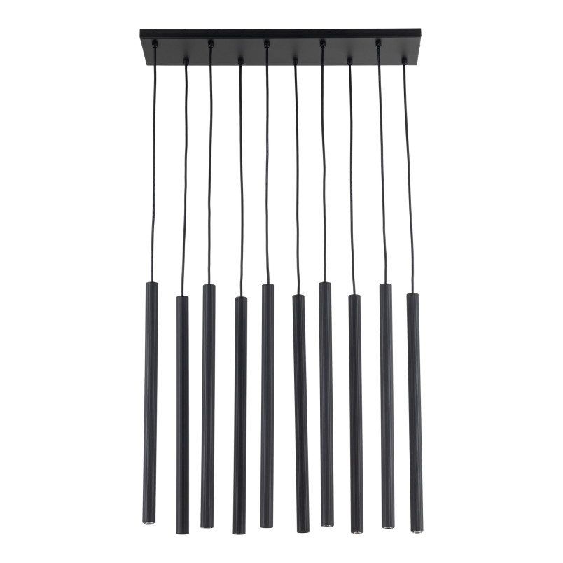 Ferro Black Lampa Wisząca 10Xg9 Listwa Tk Lighting