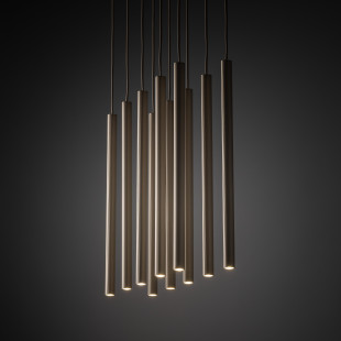 Ferro Sabia Champagne Lampa Wisząca 10Xg9 Listwa Tk Lighting