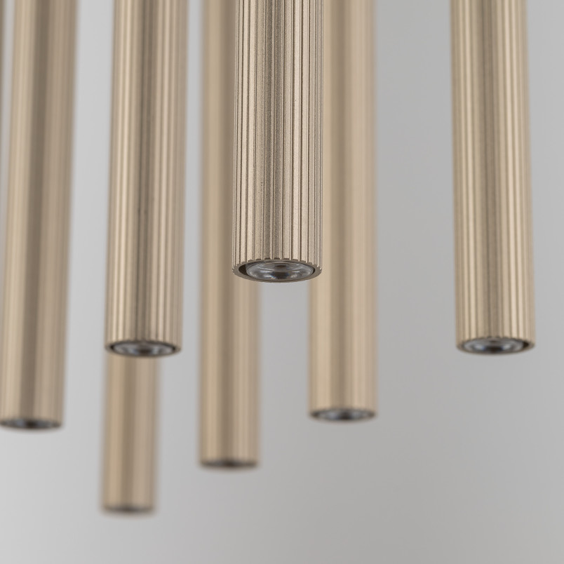 Ferro Sabia Champagne Lampa Wisząca 10Xg9 Listwa Tk Lighting