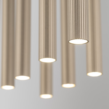 Ferro Sabia Champagne Lampa Wisząca 10Xg9 Listwa Tk Lighting