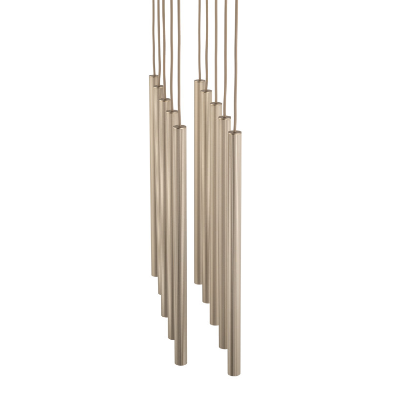 Ferro Sabia Champagne Lampa Wisząca 10Xg9 Listwa Tk Lighting