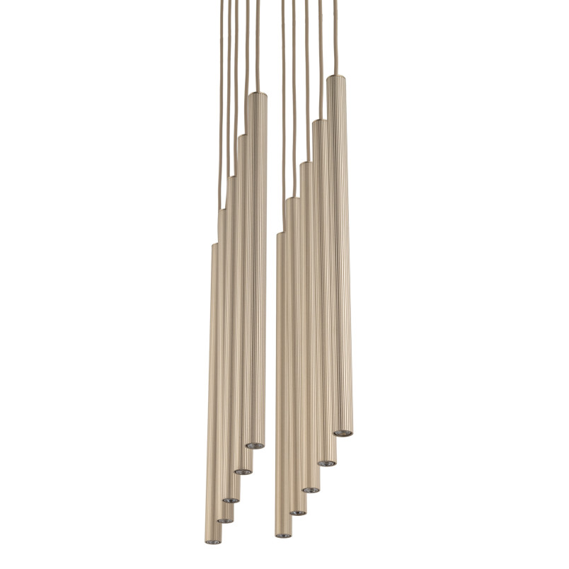 Ferro Sabia Champagne Lampa Wisząca 10Xg9 Listwa Tk Lighting
