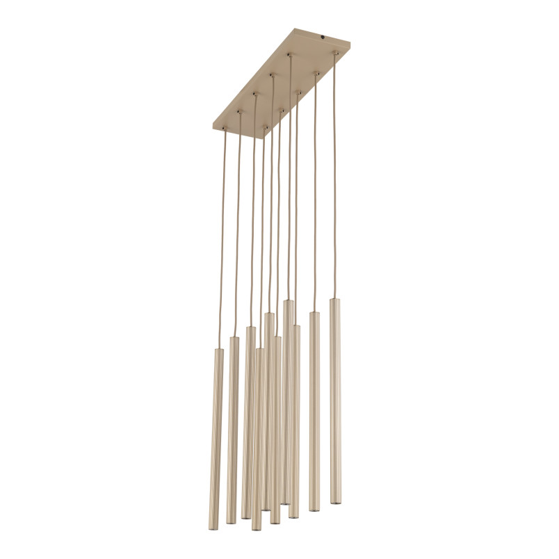 Ferro Sabia Champagne Lampa Wisząca 10Xg9 Listwa Tk Lighting