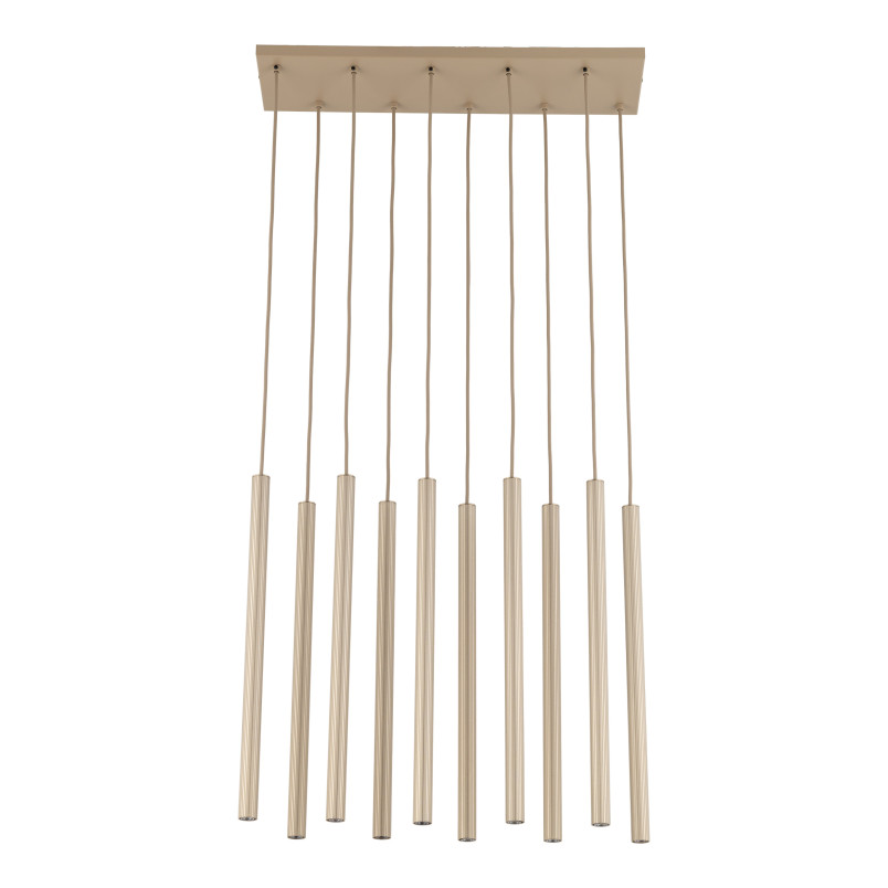 Ferro Sabia Champagne Lampa Wisząca 10Xg9 Listwa Tk Lighting