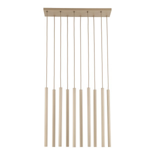 Ferro Sabia Champagne Lampa Wisząca 10Xg9 Listwa Tk Lighting