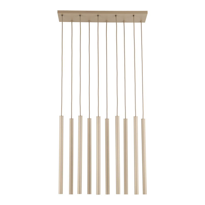 Ferro Sabia Champagne Lampa Wisząca 10Xg9 Listwa Tk Lighting