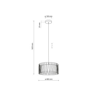 Harmony Sabia Juta Lampa Wisząca 1Xe27 Tk Lighting