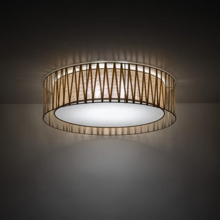 Harmony Sabia Juta Lampa Sufitowa 6Xe27 Tk Lighting