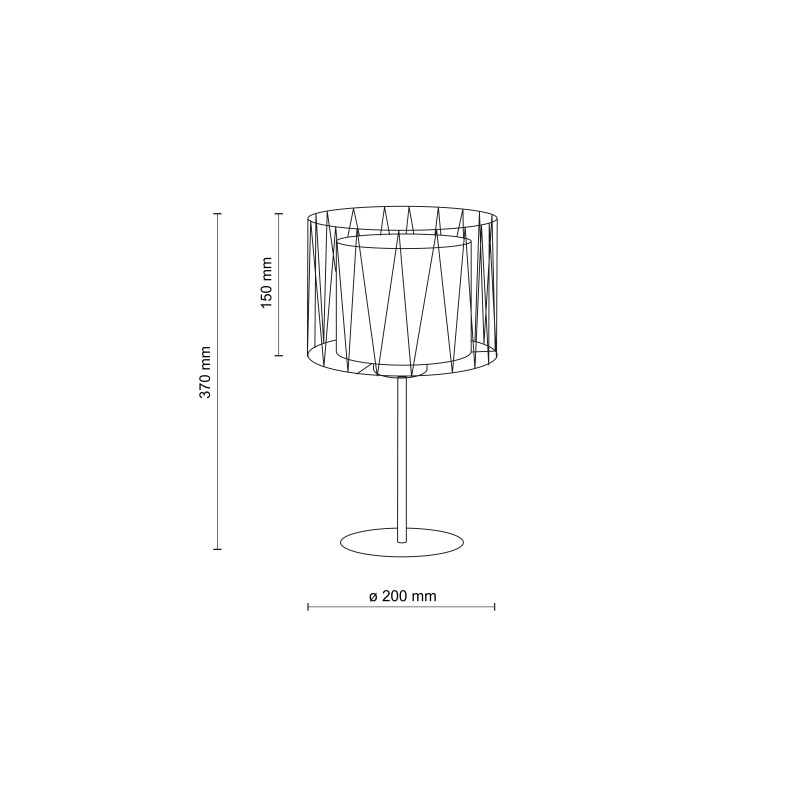 Harmony Sabia Juta Lampka Nocna 1Xe27 Tk Lighting