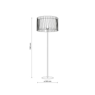 Harmony Sabia Juta Lampa Podłogowa 1Xe27 Tk Lighting
