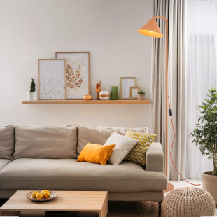 Cono Salmon Lampa Podłogowa 1Xe14 Tk Lighting