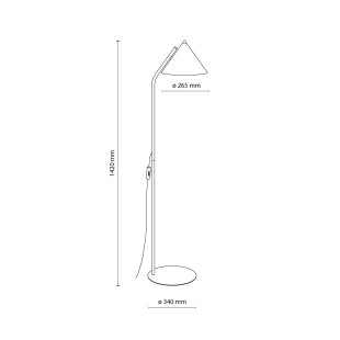 Cono Sabia Lampa Podłogowa 1Xe27 Tk Lighting