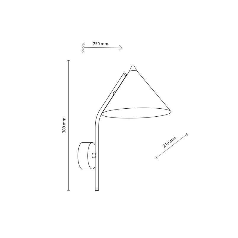 Cono Sabia Kinkiet 1Xe27 Tk Lighting