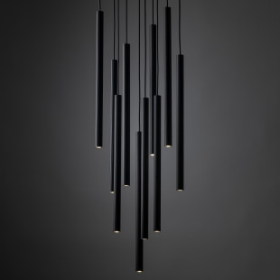 Ferro Black Lampa Wisząca 10Xg9 Koło Tk Lighting