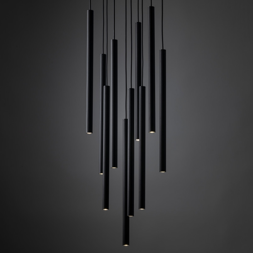 Ferro Black Lampa Wisząca 10Xg9 Koło Tk Lighting