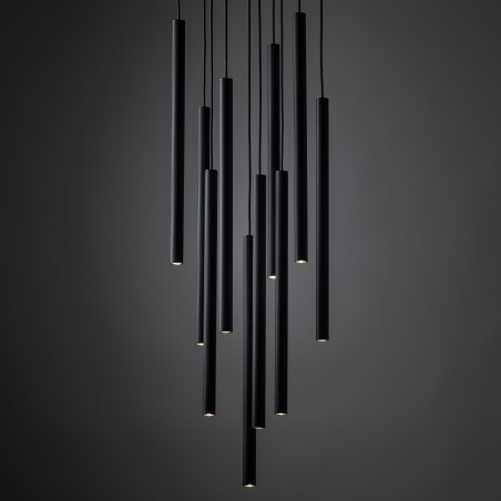 Ferro Black Lampa Wisząca 10Xg9 Koło Tk Lighting