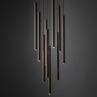 Ferro New Brown Lampa Wisząca 10Xg9 Koło Tk Lighting