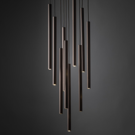 Ferro New Brown Lampa Wisząca 10Xg9 Koło Tk Lighting