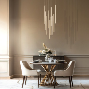 Ferro Sabia Champagne Lampa Wisząca 10Xg9 Koło Tk Lighting