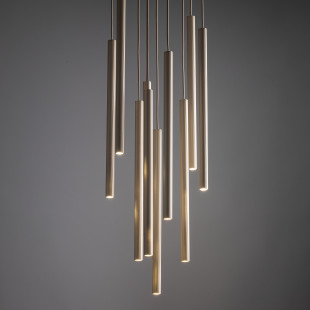 Ferro Sabia Champagne Lampa Wisząca 10Xg9 Koło Tk Lighting