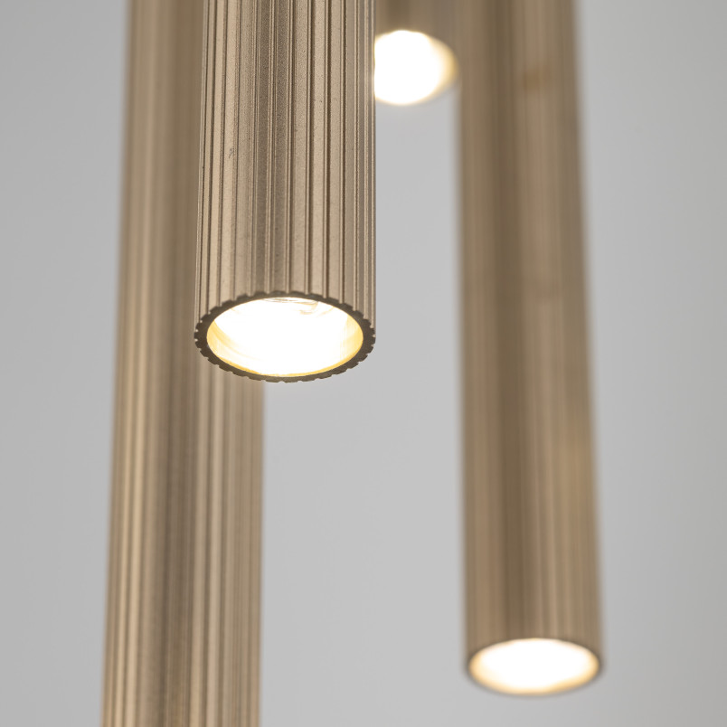 Ferro Sabia Champagne Lampa Wisząca 10Xg9 Koło Tk Lighting