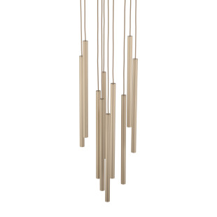 Ferro Sabia Champagne Lampa Wisząca 10Xg9 Koło Tk Lighting