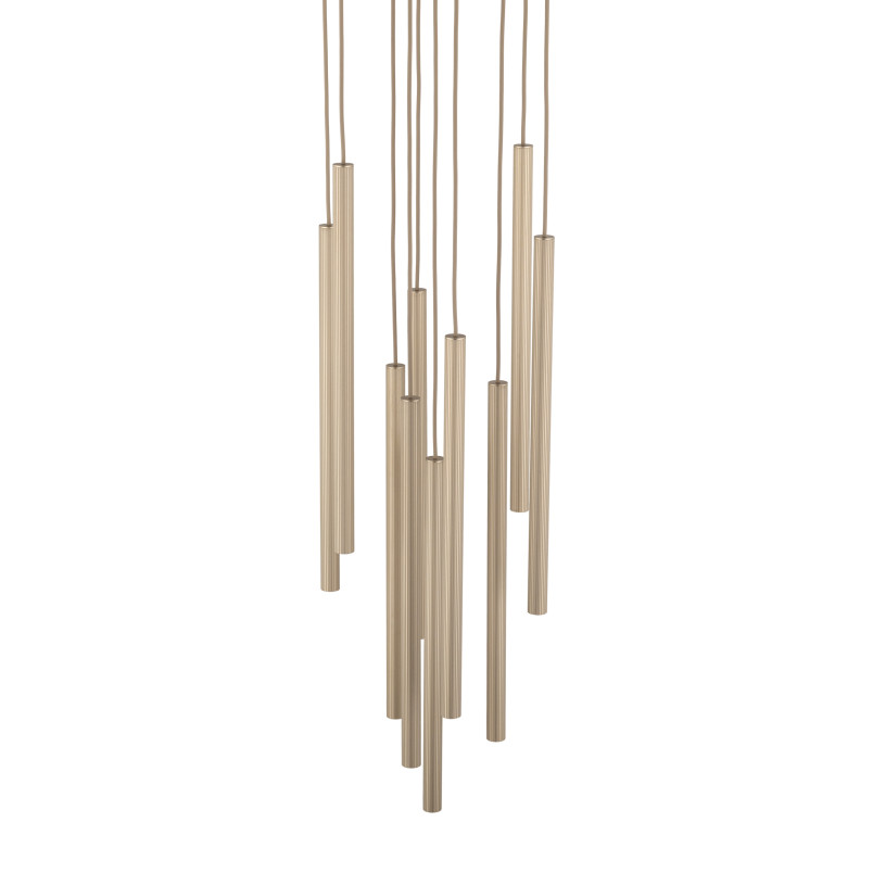 Ferro Sabia Champagne Lampa Wisząca 10Xg9 Koło Tk Lighting