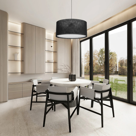 Largo Black Lampa Wisząca 3Xe27 Tk Lighting