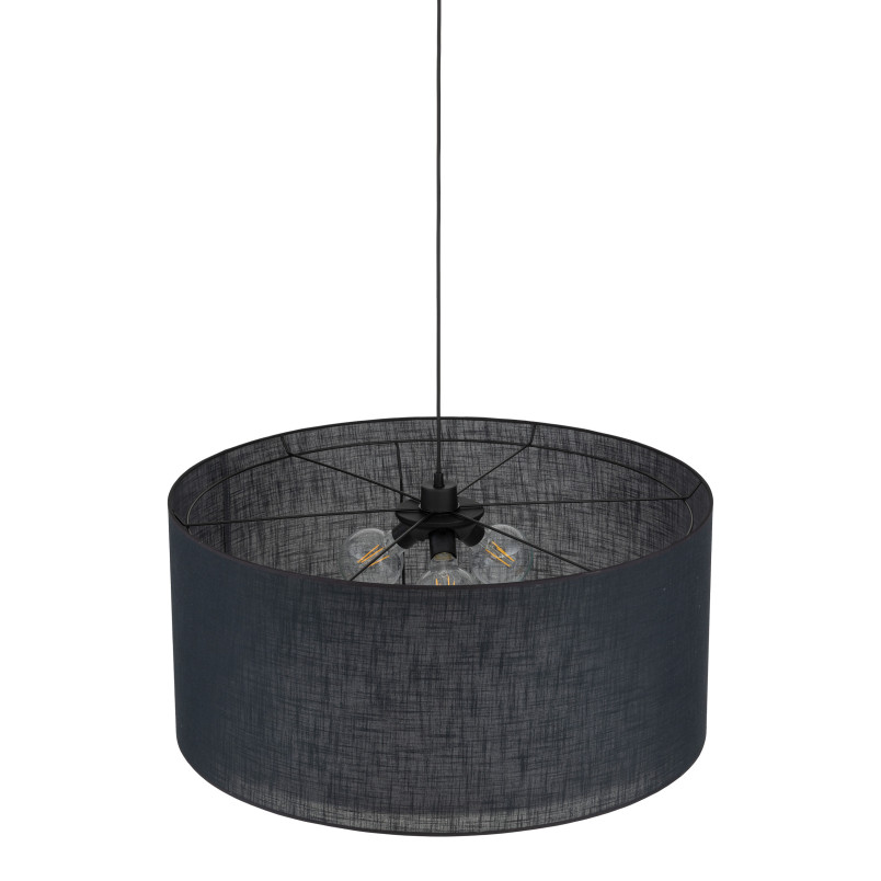 Largo Black Lampa Wisząca 3Xe27 Tk Lighting