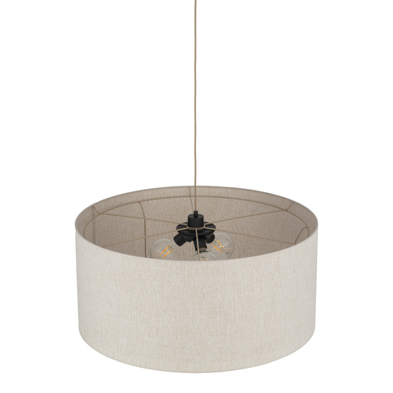 Largo Beige Lampa Wisząca 3Xe27 Tk Lighting
