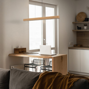 Viga Wood Led Sosna Szczotkowana Postarzana Lampa Wisząca Tk Lighting