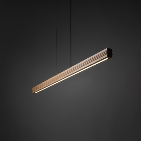 Viga Wood Led Sosna Szczotkowana Postarzana Lampa Wisząca Tk Lighting