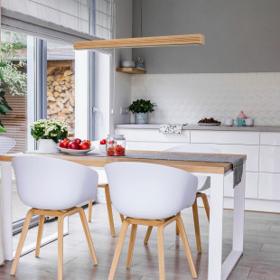Viga Wood Led Sosna Szczotkowana Postarzana Lampa Wisząca Tk Lighting