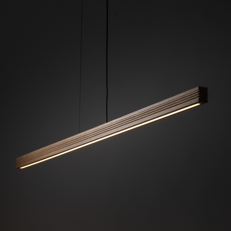 Viga Wood Led Sosna Szczotkowana Postarzana Lampa Wisząca Tk Lighting