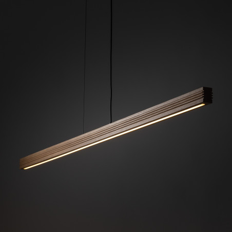Viga Wood Led Sosna Szczotkowana Orzech Lampa Wisząca Tk Lighting