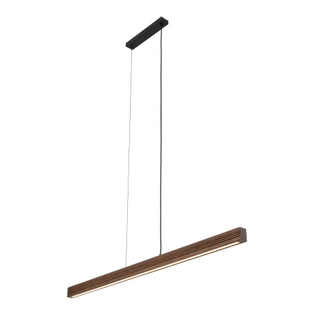Viga Wood Led Sosna Szczotkowana Orzech Lampa Wisząca Tk Lighting