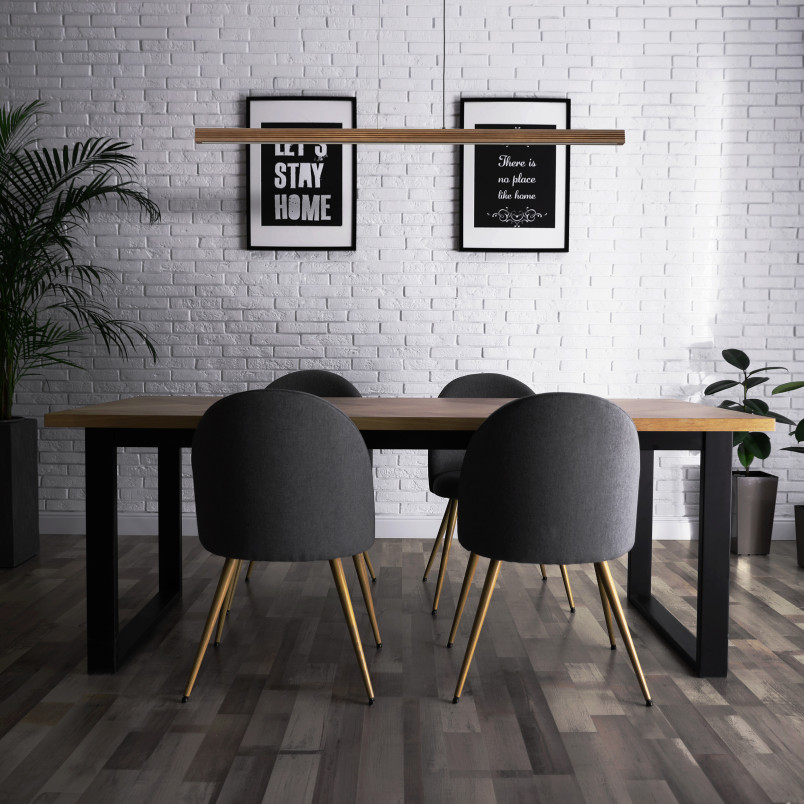 Viga Wood Led Sosna Szczotkowana Orzech Lampa Wisząca Tk Lighting