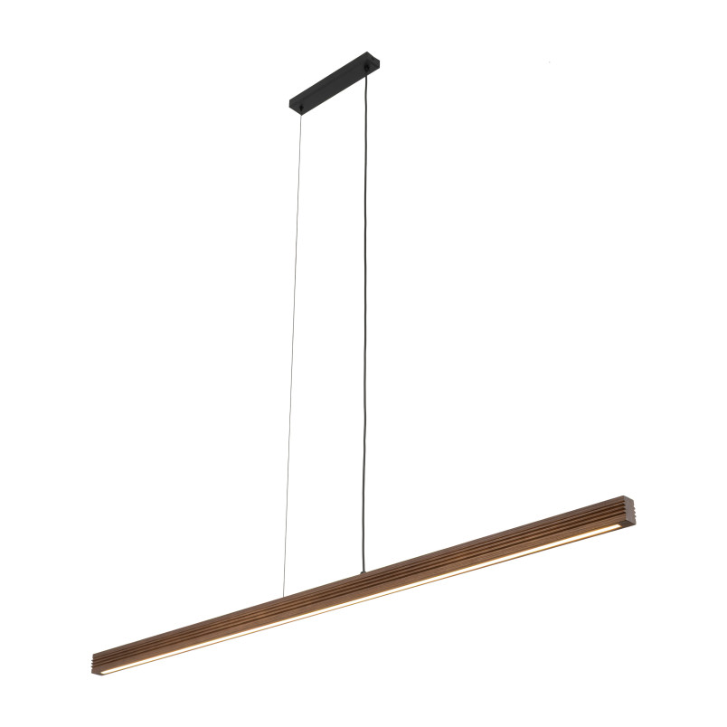 Viga Wood Led Sosna Szczotkowana Orzech Lampa Wisząca Tk Lighting