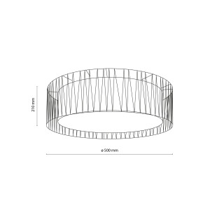 Harmony Sabia Juta Lampa Sufitowa 4Xe27 Tk Lighting