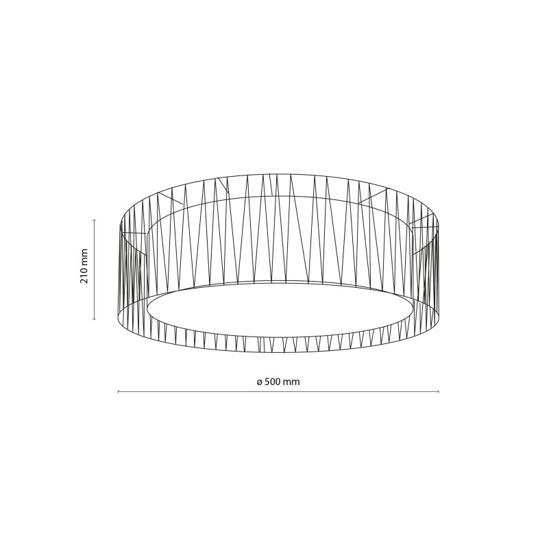 Harmony Sabia Juta Lampa Sufitowa 4Xe27 Tk Lighting