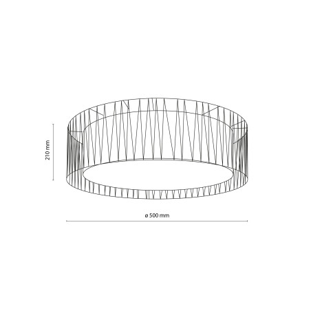 Harmony Sabia Juta Lampa Sufitowa 4Xe27 Tk Lighting